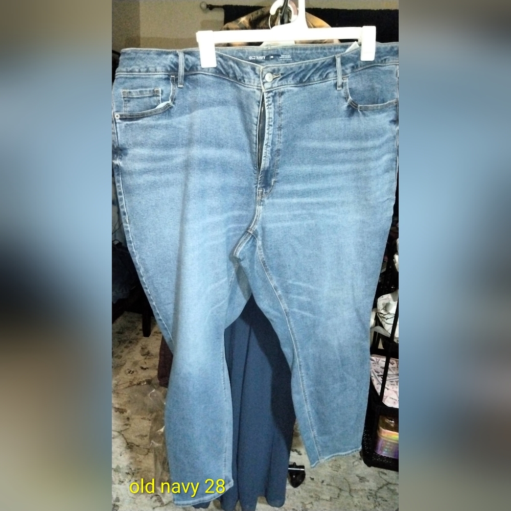 Old Navy Womens Relaxed Fit Light Blue Jeans